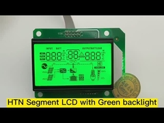Op maat gemaakt gesegmenteerd lcd-scherm module htn positief groen achtergrondlicht voor inverter
