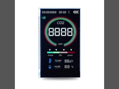 VA Type 5V LCD-scherm Zwart 4 cijfers Zeven Segment Display 37PIN Voor CO2-detector