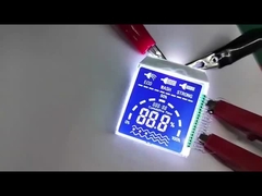Gepersonaliseerde grootte Segment LCD Display HTN Blauwe PIN Verbind met witte achtergrondlicht