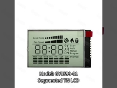 Gepersonaliseerde afmetingen COG PIN Segmented TN LCD Display Transflectief Geen achtergrondlicht