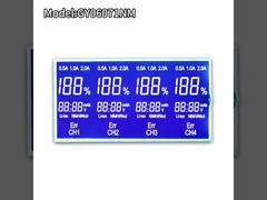 Custom STN Blauw LCD 7 Segment Display Negatief LCD Display Voor Charger