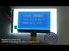 2.15 inch 128x64 Graphic LCD Screen STN Wit op Blauw 34PIN Soldering FPC