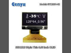 Dunne 0,96 inch OLED-module 128x64 Resolutie SSD1315 30pin Soldering FPC