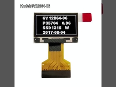 Witte afbeeldingen 0,96 inch OLED-scherm 128 * 64 punten 0,5 mm 30 pin FPC-connector