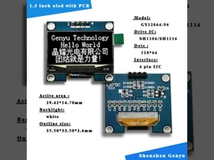 1.3 inch I2C OLED Display Module Wit Kleur 128x64 Resolutie SH1106