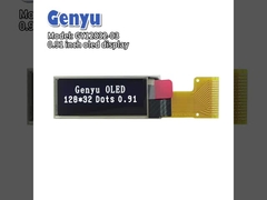 0.91 inch OLED-scherm 128x32 resolutie Wit 15 pin FPC SPI-interface