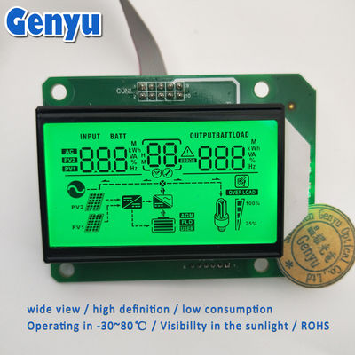 Goede prijs. 5.0V Custom Segment LCD Display HTN Positieve groene achtergrondverlichting Inverter LCD Display online