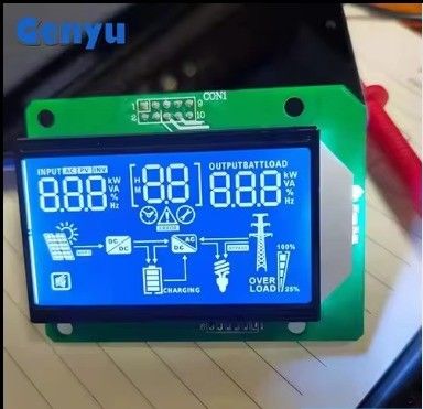 Goede prijs. Custom Segment LCD Display HTN Blauw Negatieve Witte Tekens 12 Uur Viewing online