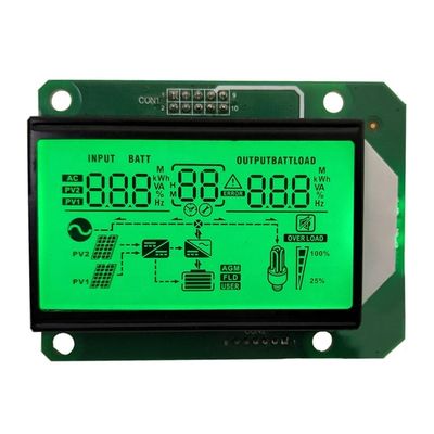Goede prijs. Monochroom HTN 7-segment display met 6 uur kijkhoek Aangepaste grootte Inverter LCD-schermen van LCD online