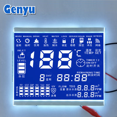Goede prijs. HTN Blauw 8 inch gesegmenteerd aangepast lcd-schermpaneel voor waterdispenser online