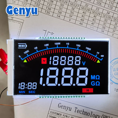 Zwart scherm Kleursegmenten VA LCD Display
