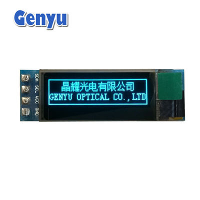 kwaliteit Blauw 0,91 inch OLED-module 128x32 Resolutie SSD1306 IIC Interface aangepast fabriek
