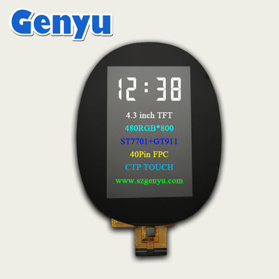 4.3 inch TFT Touch Screen LCD Capacitive Touch Screen 480x800 Dots 40pin RGB Interface