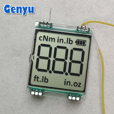 Aanpassing 3-cijferig 7-segment LCD-scherm TN Potivie Zwarte lettertypen 12 PIN Connect