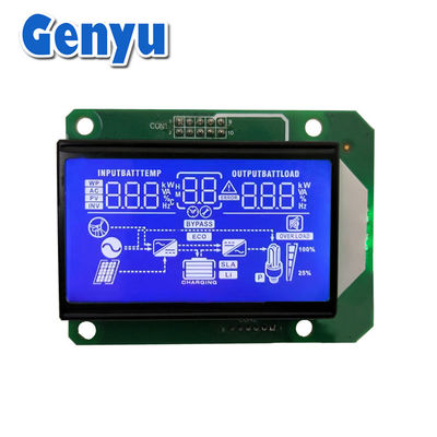 Segment negatief HTN LCD-scherm Blauw LCM-module Wit achtergrondlicht Voor zonne-inverter