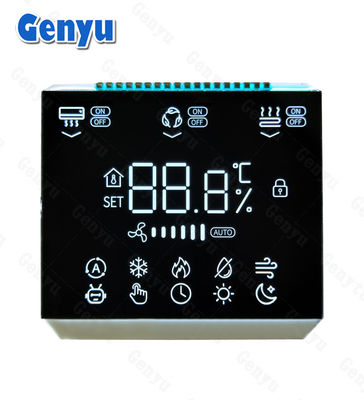 3.5 inch Vierkante vorm VA 3 cijfers Zeven Segment Display 19 PIN Thermostaat Lcd Display