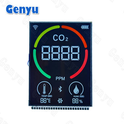 Goede prijs. 2.5 inch VA LCD-scherm met 4 cijfers en 7 segmenten 24PIN voor CO2-detector online