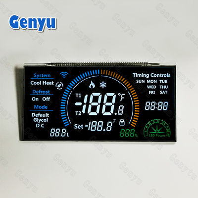 Goede prijs. 3.3V VA LCD Display Panel Zwart LCD Segment Display 46PIN Wit achtergrondlicht online