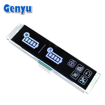 4.5V 9PIN VA LCD-display Wit grafisch Zwart paneel Lange strook
