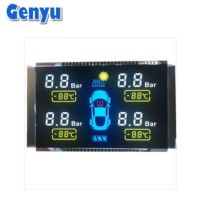 VA-gesegmenteerd LCD-scherm zwart scherm module COB+PIN voor de bandenspanning