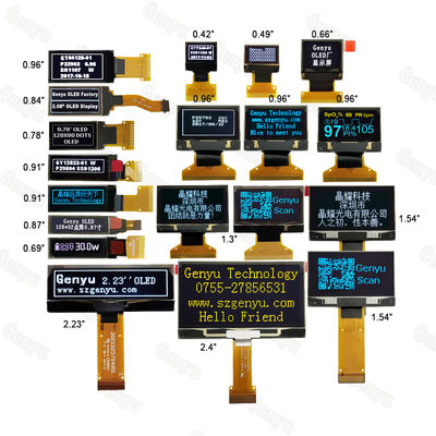 Goede prijs. 128X64 OLED Customized Fpc Spi i2c Micro Monochrome 0.91 0.96 Oled Display Small Lcd Screen Module Panel Mini 128X32 0.96 online